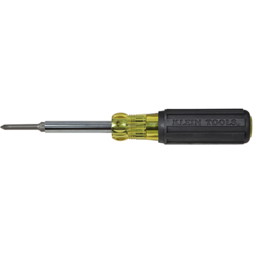Extended-Reach Multi-Bit Screwdriver/Nut Driver, 9-1/10" L, Cushion Grip Handle Duraquip Inc