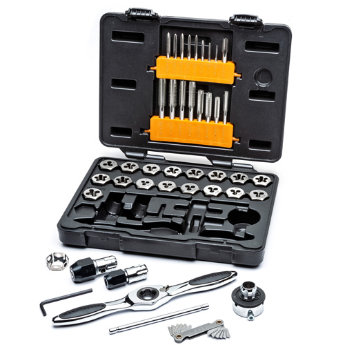 SAE Ratcheting Tap & Die Set, 42 Pieces Duraquip Inc