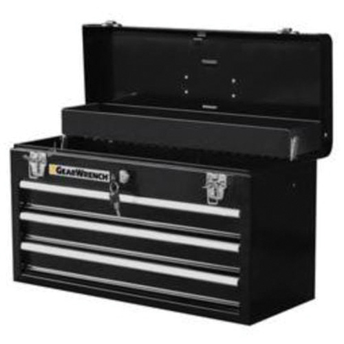 Portable Tool Box, 20" W, 3 Drawers, Black Duraquip Inc