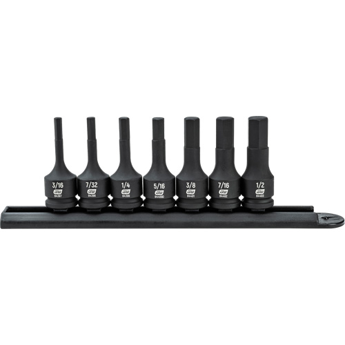 Hex Bit Impact SAE Socket Set, 7 Pieces Duraquip Inc