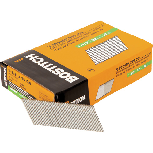 Clous de finition &agrave; angle de calibre 15 Duraquip Inc