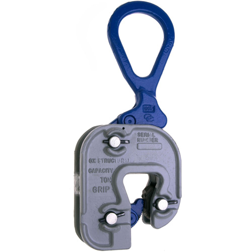 GX Structural Short Leg Plate Clamp, 4000 lbs. (2 tons), 1/16" - 7/8" Jaw Opening Duraquip Inc