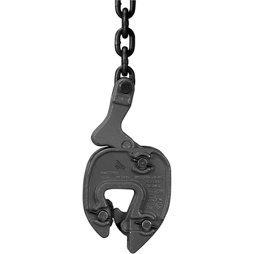 GX Plate Clamp with Chain Connector, 1000 lbs. (0.5 tons), 1/16" - 5/16" Jaw Opening Duraquip Inc