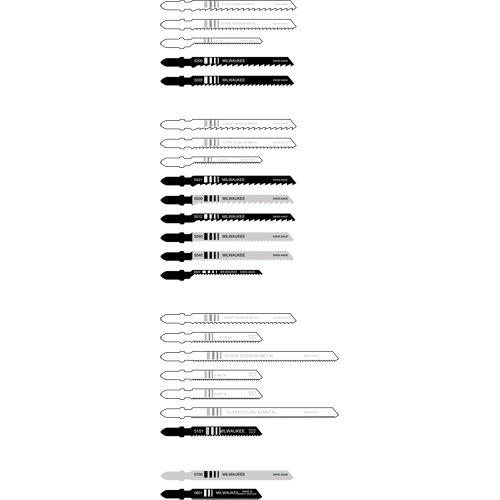 Lame de scie sauteuse, Bim&eacute;tal, Tige en T, 4" lo, 6 dents par pouce Duraquip Inc