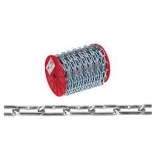 Chaîne droite, Acier &agrave; faible teneur en carbone, #4 x 100' (30,4 m) l, Charge d'utilisation  Duraquip Inc