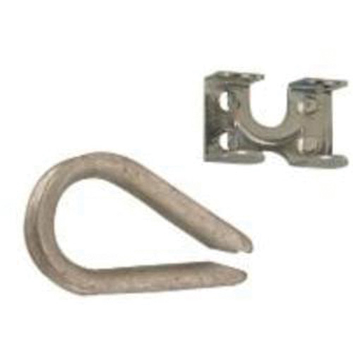 Cosse de c&acirc;ble m&eacute;tallique et clame de cordage Duraquip Inc