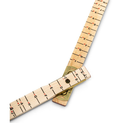 R&egrave;gle de maçon surdimensionn&eacute; Red End, 6' lo, Bois, Graduations de 1/16" Duraquip Inc
