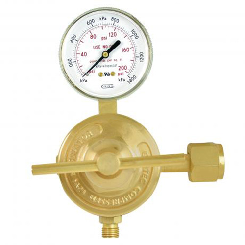 Medium-to-Heavy-Duty Station Regulator, Acetylene, 7/8"-14LH(F) Inlet Duraquip Inc