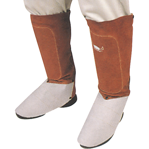Leather Spats, 6" L, Lava Brown Duraquip Inc