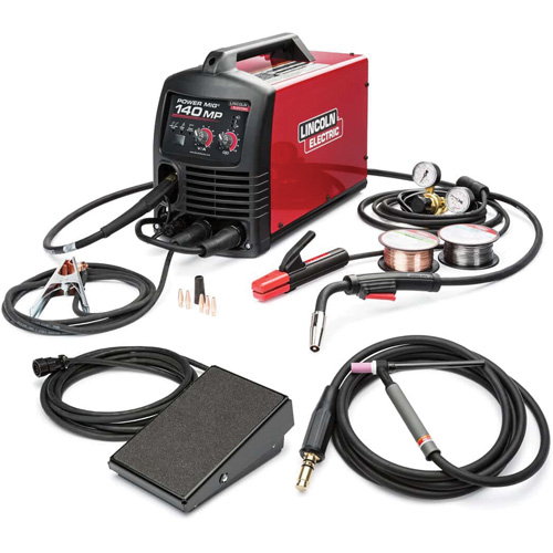 POWER MIG&reg; 140 MP&reg; Multi-Process Welder TIG One-Pak&reg;, 115 V, 1 Ph, 60 Hz Duraquip Inc