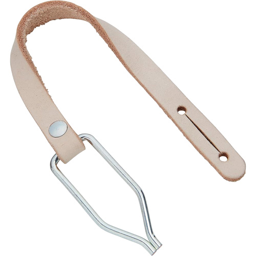 Handline with Thong Clip, Leather, Beige Duraquip Inc