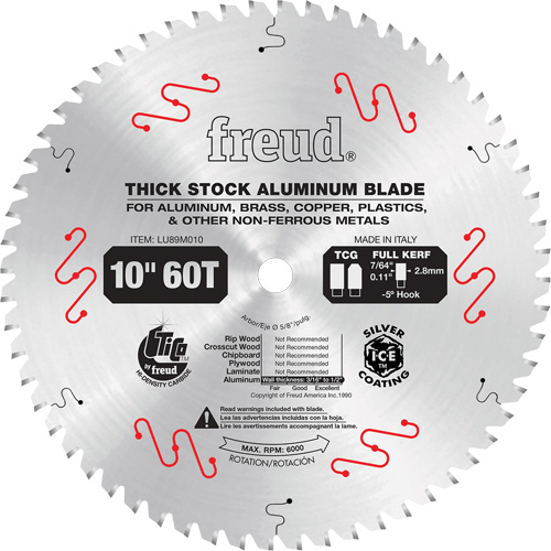 Lames de scie industrielle, 10", 72 dents, Pour Non ferreux Duraquip Inc