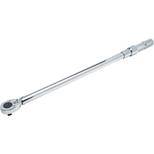Ratcheting Head Micrometer Torque Wrench, Click, 1/2" Square Drive, 50 - 250 lbf. Ft Duraquip Inc