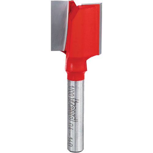 Router Bit - Double Flute Straight Bit, 3/4" Dia., 1" H, 2-1/8" L, 1/4" Shank Duraquip Inc