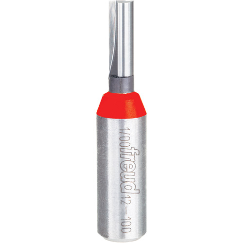 Router Bit - Double Flute Straight Bit, 1/4" Dia., 1" H, 2-3/8" L, 1/2" Shank Duraquip Inc