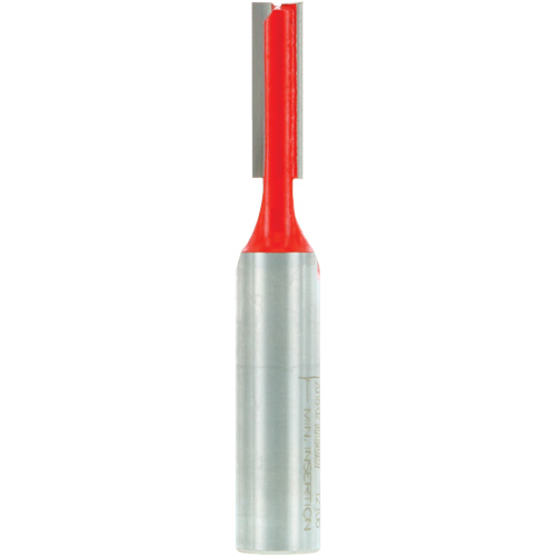 Router Bit - Double Flute Straight Bit, 5/16" Dia., 1" H, 2-3/4" L Duraquip Inc