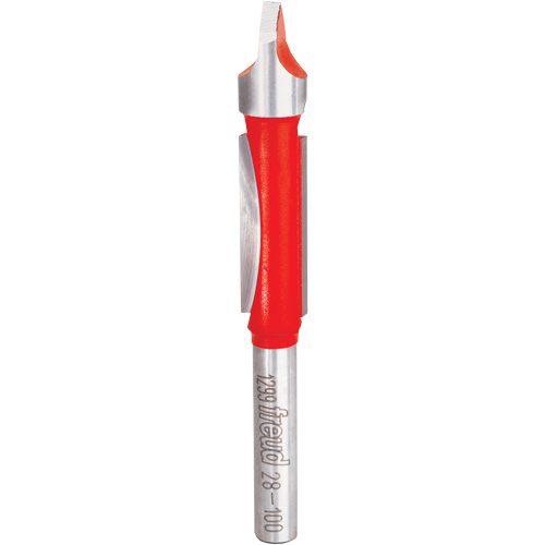Router Bit - Panel Pilot Bit, 3/8" Dia., 1" H, 3" L, 1/4" Shank Duraquip Inc