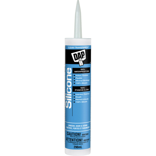 Silicone Sealant, 290 ml, Tube, Clear Duraquip Inc