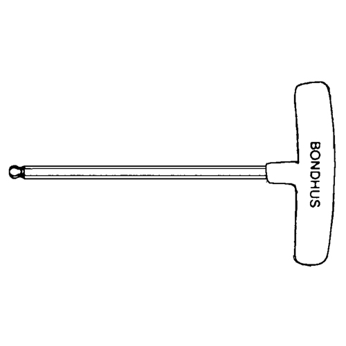 Individual Hex Keys - SAE, Ball End, 3/32" x 6" L, T Handle Duraquip Inc