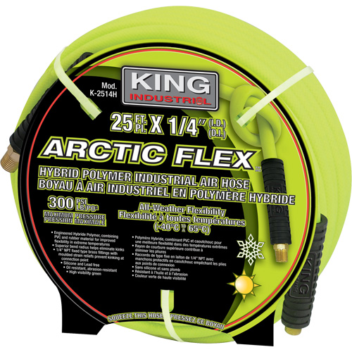 25' Hybrid Polymer Industrial Air Hose Duraquip Inc