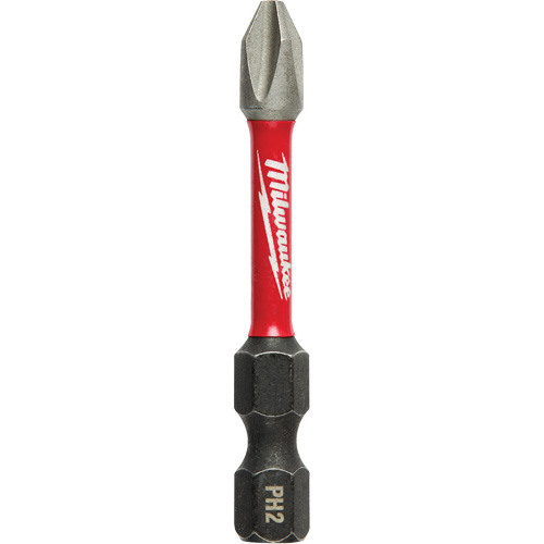 Shockwave Impact Power Bit, Phillips, #2 Tip, 1/4" Drive Size, 2" Length Duraquip Inc