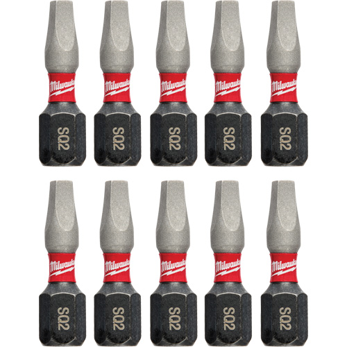 Shockwave Impact Insert Bits, Square, #2, 1/4" Drive Duraquip Inc