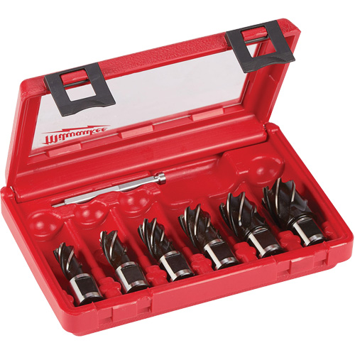 Annular Cutter Drill Bit Set, 6 Pieces, High Speed Steel Duraquip Inc
