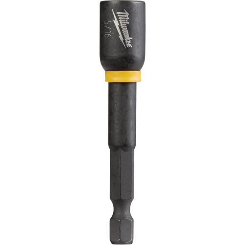 Shockwave Impact Duty Nut Driver, 1/4" Tip, 5/16" Drive, 2-9/16" L, Magnetic Duraquip Inc