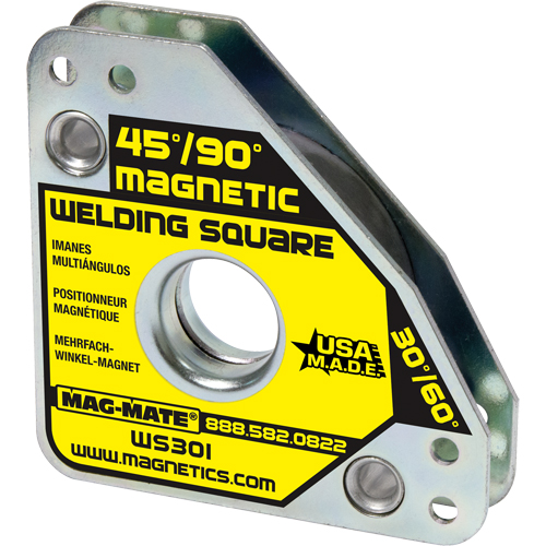 Magnetic Welding Squares, 7-5/8" L x 3/4" W x 3-3/4" H, 60 lbs. Duraquip Inc