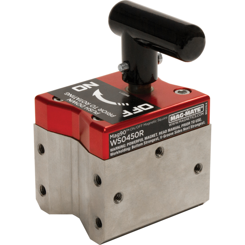 Mag90 On/Off Magnetic Squares, 3" L x 2-1/2" W x 4-5/8" H, 450 lbs. Duraquip Inc