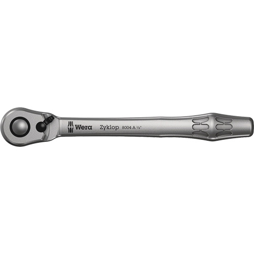 Zyklop Metal 1/4 Metal Ratchet with switch lever, 1/4" Drive, Plain Handle Duraquip Inc