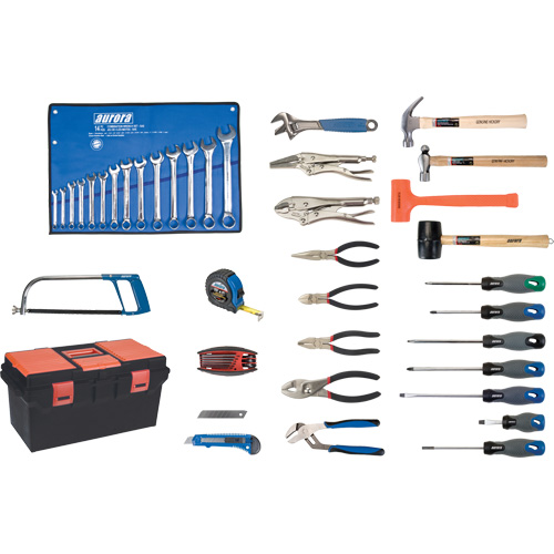 Jeu d'outils de luxe avec coffret en plastique, 56 morcea Duraquip Inc
