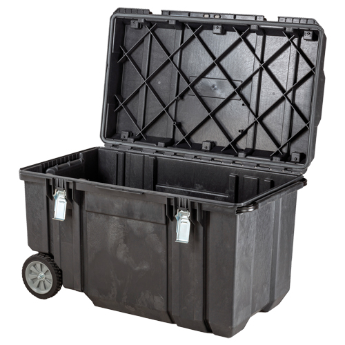 TOUGH CHEST Mobile Storage, 38-29/32" x 23-3/32" x 24-5/16", Black Duraquip Inc