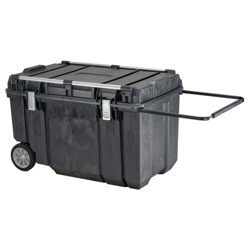 TOUGH CHEST Mobile Storage, 38-29/32" x 23-3/32" x 24-5/16", Black Duraquip Inc