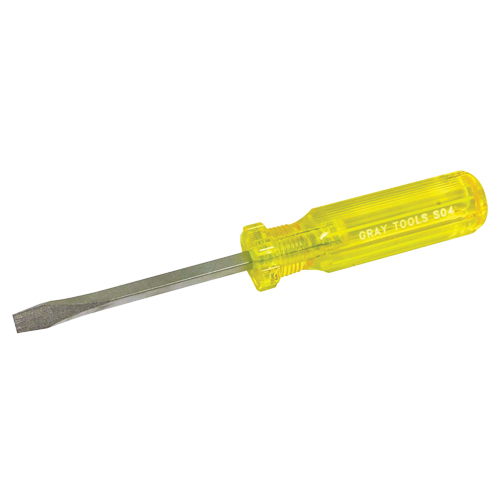 Tournevis fendu, 1/4", 8-1/4" lo, Prise Plastique Duraquip Inc