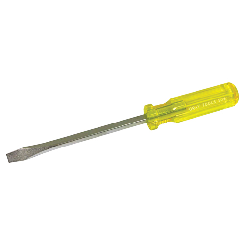 Slotted Screwdriver, 5/16", 10-1/4" L, Plastic Handle Duraquip Inc