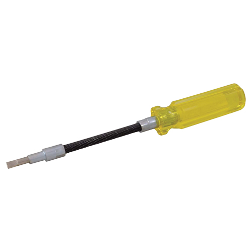 Tournevis &agrave; fente flexible, Tige de 3/16", Ronde, 7-1/2" lo, Prise en Plastique Duraquip Inc