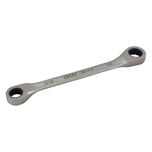 Cl&eacute; &agrave; cliquet polygonale double pour engrenage, 12 pans, 5/16" x 3/8", Fini Ordinaire Duraquip Inc