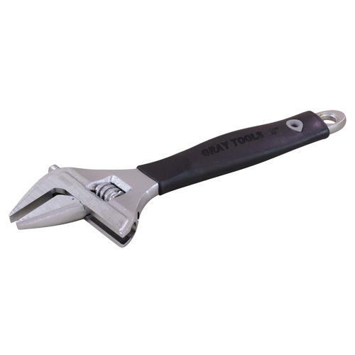Adjustable Wrench, 8-1/4" L, 1-1/2" Max Width, Polished Duraquip Inc