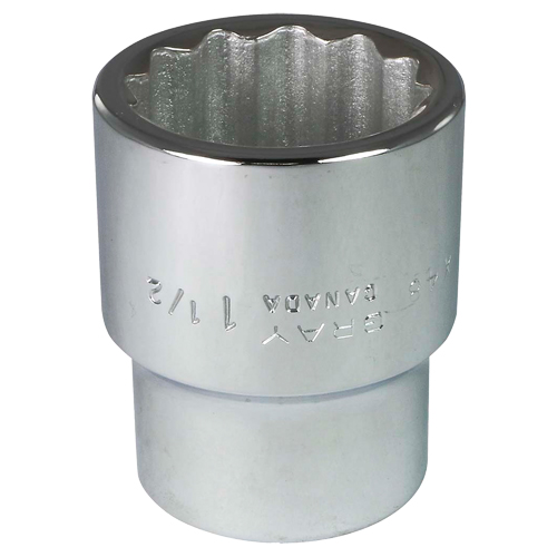 Socket, 1-1/2", 1" Drive, 12 Points Duraquip Inc