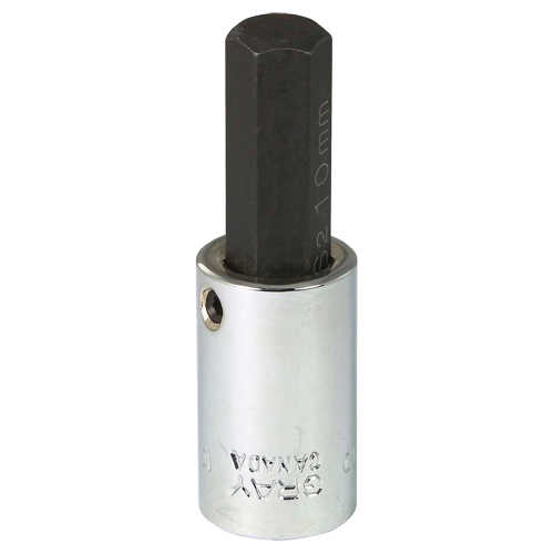 Bit Socket, 10 mm x 2-1/5" L, 3/8" Drive Duraquip Inc