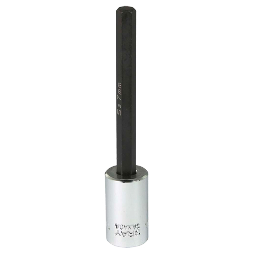 Tr&egrave;s longue douille &agrave; embout, 7 mm x 4" lo, Prise 3/8" Duraquip Inc