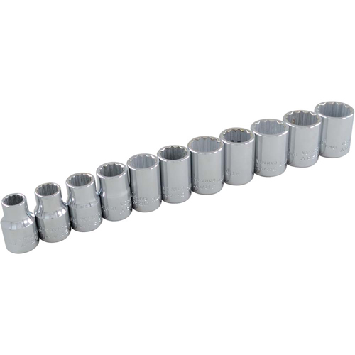 Socket Set, 11 Pcs, 3/8" Drive Size Duraquip Inc
