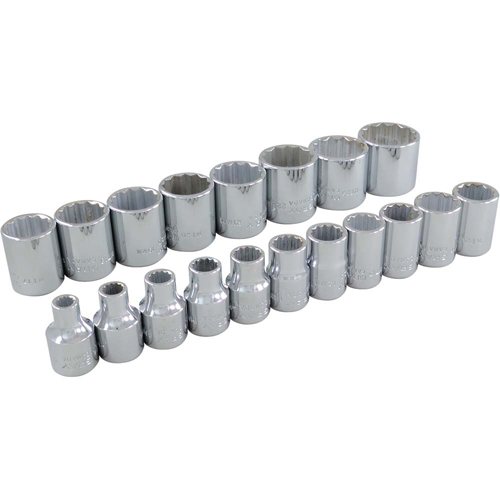 Jeu de douilles, 19 Mcx, Prise de 3/8" Duraquip Inc