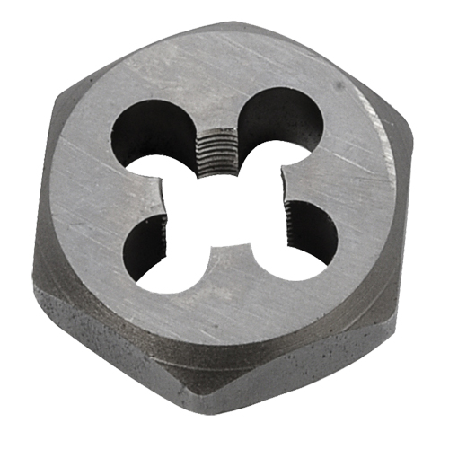 Hex Rethreading Die Nut, 1"/1-1/16" Dia., 1/8"-27 Thread, Carbon Steel/Chromium Steel Duraquip Inc