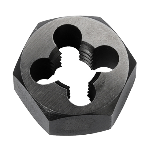 Hex Rethreading Die Nut, 1"/1-1/4" Dia., 1/4"-18 Thread, Carbon Steel/Chromium Steel Duraquip Inc