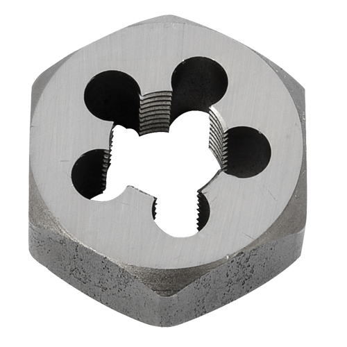 Hex Rethreading Die Nut, 1"/1-5/8" Dia., 1/2"-14 Thread, Carbon Steel/Chromium Steel Duraquip Inc
