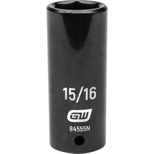Socket, Impact, 15/16", 1/2" Drive, 6 Points, Deep Duraquip Inc