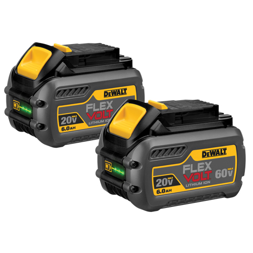 Blocs-piles FlexVolt, Lithium-ion, 60 V, 6 A Duraquip Inc