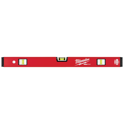 Redstick Compact Level, Box, 2' L, Steel, 3, Non-Magnetic Duraquip Inc